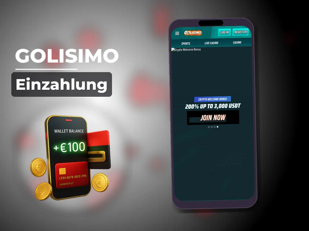 Golisimo - Einzahlung